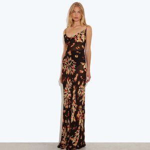 Rat & Boa Sheer Long Floral Dress